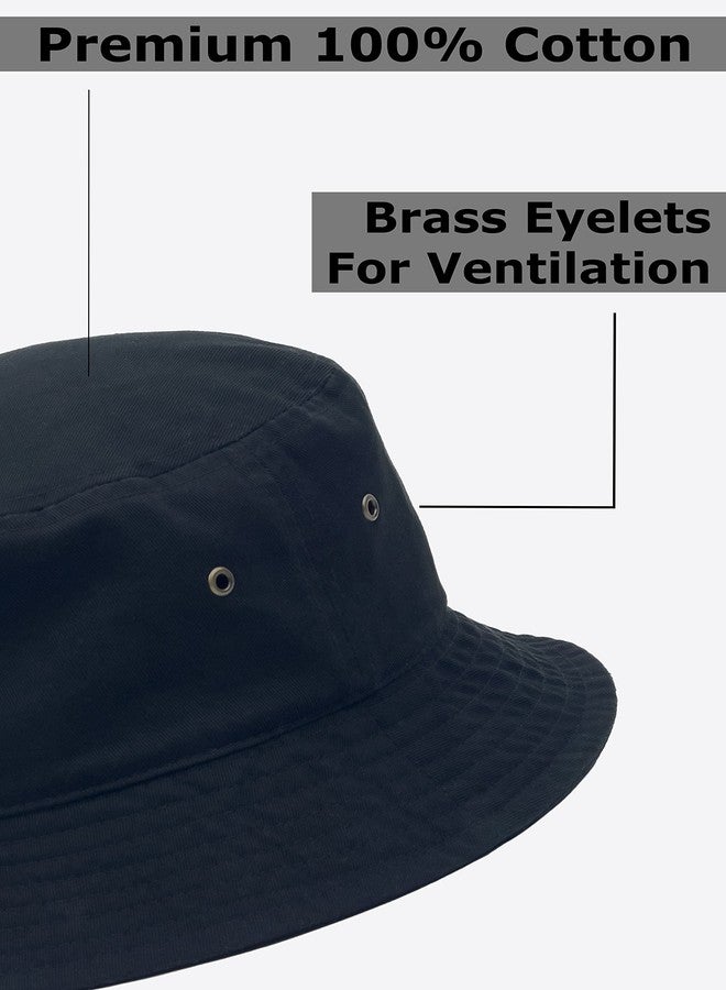 Utmost Bucket Hat 100% Cotton & Denim Lightweight Packable Outdoor Summer Beach Fishing Sun Hat(L/XL, 1pc Black) - Image 3